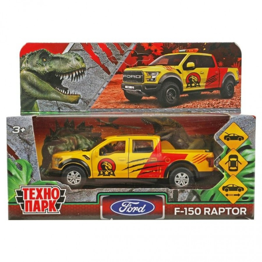 Купить Технопарк Игрушка Машина. Ford F150 Raptor Динозавр/12 см, металл,  откр. двери, багажник, инерц F150RAP-12DIN-YE Китай с доставкой по  Екатеринбургу и УРФО в интернет-магазине lumna.ru оптом и в розницу. Гибкая  система скидок,