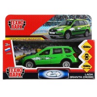 Технопарк Игрушка 1  Машина. Lada Granta Cross 2019. Спорт/12 см, металл, откр. двери, багажник, инерц, зеленый GRANTACRS-12SRT-GN Китай
