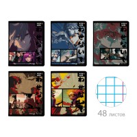 Тетрадь 48 листов А5 клетка MANGA FANTASTIC HEROES 60г/м2 7-48-1253 Альт 10/60