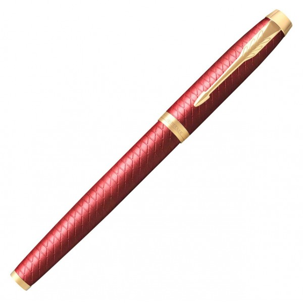 Ручка подарочная перьевая  Parker IM Premium F318 синяя, красный корпус 2143650 Parker