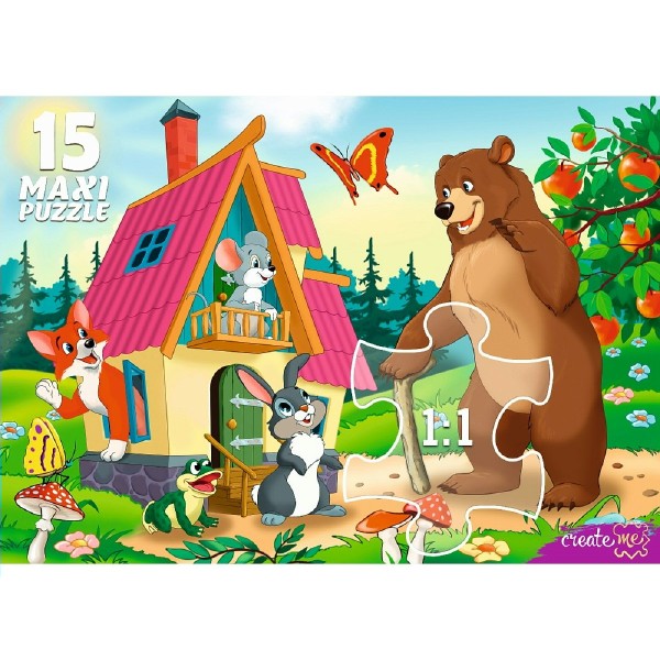 Рыжий кот Пазл-макси 15  Теремок ПМ-7132 Россия