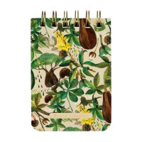Блокнот 100 листов А7 линия, гребень, твердая обложка Cute journal Баобаб BV бежевая бумага, матовая ламинация, фольга золото, 80гр/м2 3-100-009/01 Bruno Visconti