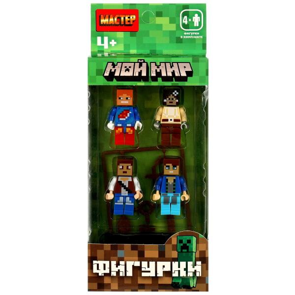 Мастер Игрушка   Конструктор. Мой мир. Фигурки/4 шт 18029-ZH Китай