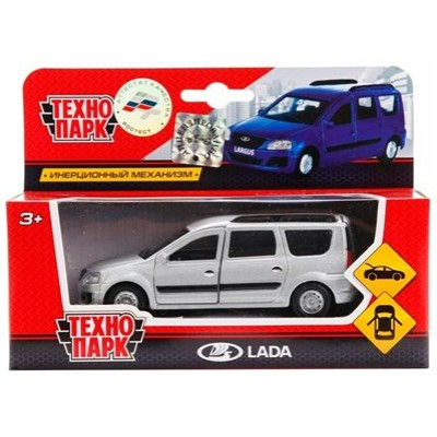 Технопарк Игрушка   Машина. Lada Largus/12 см, метал., откр. двери, багаж., инерц., серебристая SB-16-47-N(SL)-WB Китай