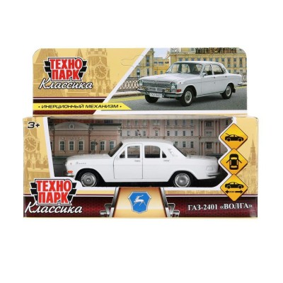 Технопарк Игрушка Машина. Газ - 2401. Волга/12 см, металл, откр. двери, багаж, белая, инерц 2401-12-WH Китай Технопарк Игрушка Машина. Газ - 2401. Волга/12 см, металл, откр. двери, багаж, белая, инерц 2401-12-WH Китай