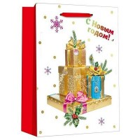 Миленд/Dream cards Пакет подарочный с мат.лам, 3Dкартинкой и глит 18*10*23см Золотые по/ППК-3902/ Миленд/Dream cards Пакет подарочный с мат.лам, 3Dкартинкой и глит 18*10*23см Золотые по/ППК-3902/