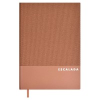 Ежедневник недатир. А5 146х211 160л мяг. обл. к/з Escalada Пике Плезир пепел/роз. тон. бум. тисн. фольг. ляссе 70г/м2 63992 Феникс