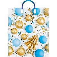 Артпласт/Пакет полиэтиленовый с пластиковой ручкой. Новогодний. Елочка с шарами/380 х 450/ПЛР50044/ Артпласт/Пакет полиэтиленовый с пластиковой ручкой. Новогодний. Елочка с шарами/380 х 450/ПЛР50044/