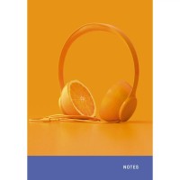 Книжка записная 100 листов А5 клетка, твердая обложка My music глянцевая ламинация, 60г/м2 КЗ51003502 Эксмо