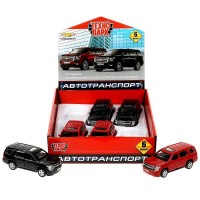 Технопарк Игрушка   Машина. Chevrolet Tahoe/12 см, металл, инерционная TAHOE-12DB6-MIX Китай ассортимент
