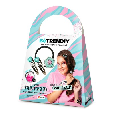 Наборы для изготовления бижутерии BeTrenDIY By Masha Lil P Заколки и резинка из эпоксидной смолы B019Y