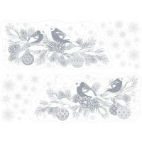 Открытая планета/Наклейка оформительская. Новогодний лес/89.015/ Открытая планета/Наклейка оформительская. Новогодний лес/89.015/