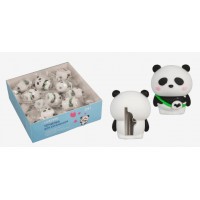 Точилка пластиковая 1 отверстие Panda 28х29х34мм софт-тач 8031313 deVente Точилка пластиковая 1 отверстие Panda 28х29х34мм софт-тач 8031313 deVente