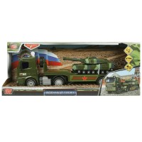 Технопарк Игрушка Машина. Военный Тягач с танком 38 см, пластик, свет, звук, инерционная 1915752-R Китай Технопарк Игрушка Машина. Военный Тягач с танком 38 см, пластик, свет, звук, инерционная 1915752-R Китай