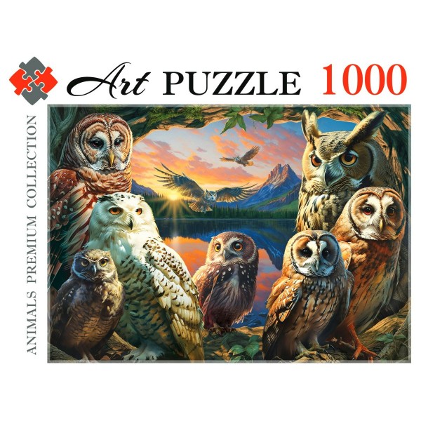 Рыжий кот Пазл 1000 Artpuzzle Вечерние совы Ф1000-0456 Россия