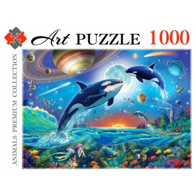 Рыжий кот Пазл 1000 Artpuzzle Ночной океан Ф1000-0463 Россия