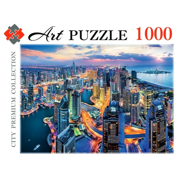 Рыжий кот Пазл 1000 Artpuzzle Дубай с высоты птичьего полета ГИК1000-0467 Россия