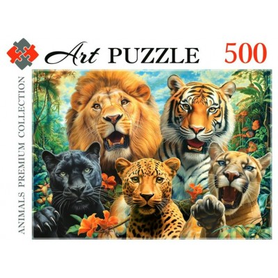 Рыжий кот Пазл 500 Artpuzzle Селфи диких кошек Ф500-0443 Россия