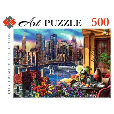 Рыжий кот Пазл 500 Artpuzzle Ночной мегаполис ХК500-0448 Россия