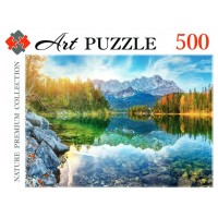 Рыжий кот Пазл 500 Artpuzzle Германия. Озеро Айбзее на рассвете ГИК-500-0449 Россия