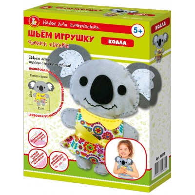 Шитье мягкой игрушки Мягкая игрушка из фетра и велюра Коала 04371 ДесятоеКорол