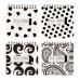 Блокнот 60 листов А7 105х105 в точку, гребень, пластиковая обложка Pocket journal Black&White 80г/м2 3-654/01 Bruno Visconti 24/96