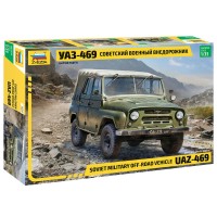 Сборная модель пластиковая Советский военный внедорожник УАЗ-469, 1:35, 204 детали 3629 Звезда