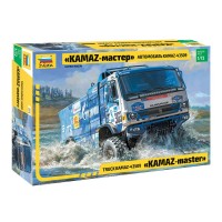 Сборная модель пластиковая Автомобиль Kamaz - 43509 Kamaz - Master 110 деталей 5076 Звезда
