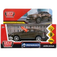 Технопарк Игрушка   Машина. Renault Arkana 12 см, металл, свет, звук, откр. двери, инерц ARKANA-12SLFIL-BN Китай