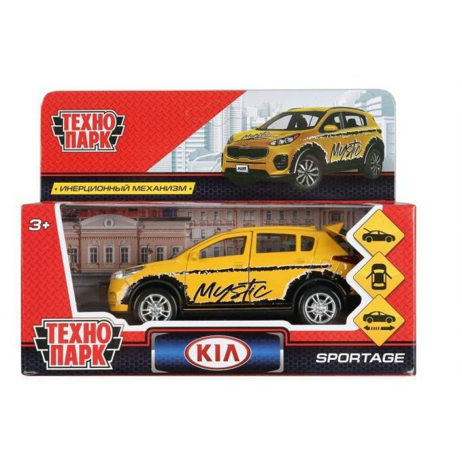 Технопарк Игрушка Машина. Kia Sportage/12 см, металл, откр. двери,  багажник, инерц SPORTAGE-SPORT Китай купить оптом в Екатеринбурге от 524  руб. Люмна