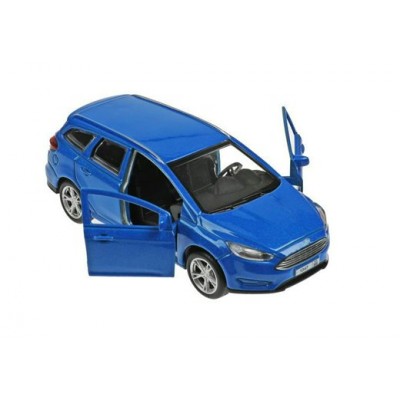Технопарк Игрушка   Машина. Ford Focus Хэтчбек/12 см, металл, откр. двери, багаж, инерц, синий FOCUSSW-12-BU Китай
