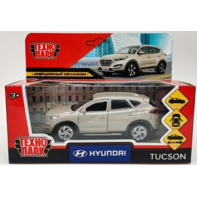 Технопарк Игрушка   Машина. Hyundai Tucson бежевый/12 см, металл, откр. двери, багаж., инерц TUCSON-12-BG Китай