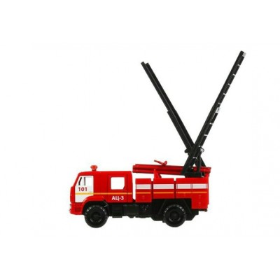 Технопарк Игрушка   Машина. KAMAZ пожарная автоцистерна/15 см, металл, отк двери, подвиж дет, инерц KAM43502-15FIR-RD (7 Китай