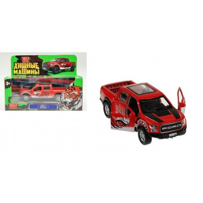 Технопарк Игрушка   Машина. Ford F150. Хищник/12 см, металл, откр. двери, багажник, инерц F150RAP-12PRE-RD Китай