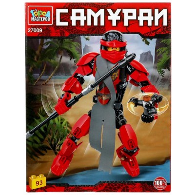 ГородМастеров Игрушка 93  Конструктор. Красный Самурай/93 дет 27009-ZH Китай