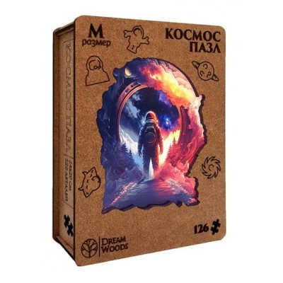 DreamWoods Пазл 126 ФигурнПазлы Космос/дерев Р-035 Россия