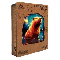 DreamWoods Пазл 107 ФигурнПазлы Капибара/ деревянные Р-039 Россия