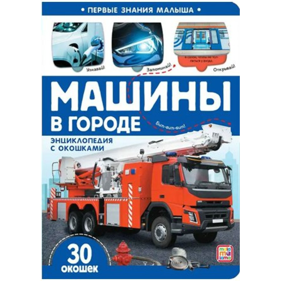 Машины в городе. Энциклопедия с окошками. 30 окошек. купить оптом в  Екатеринбурге от 201 руб. Люмна