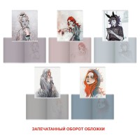 Тетрадь 48 листов А5 клетка MadnessMalina матовая ламинация выборочный лак 60г/м2 ТКЛ488746 Эксмо 10/100