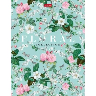 Блокнот 80 листов А5 167х216 клетка, твердая обложка Бизнес Floral collection 5-цветный блок 80ББ5В1_29921 Хатбер  084942