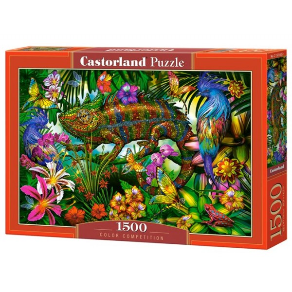 Castor Land Пазл 1500  Разноцветный хамелеон С-152162 Польша