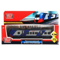 Технопарк Игрушка   Модель. Электропоезд пассажирский РЖД синий/17 см, металл, инерционная ELTRAIN-17-BUSR Китай