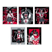 Тетрадь 48 листов А5+ клетка Девушка с Катаной выборочный твин-лак 60г/м2 66701 Феникс 10/60