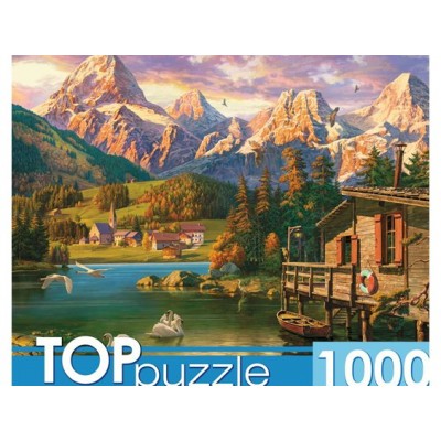 Рыжий кот Пазл 1000 TopPuzzle Доломитовые Альпы ФТП1000-9942 Россия