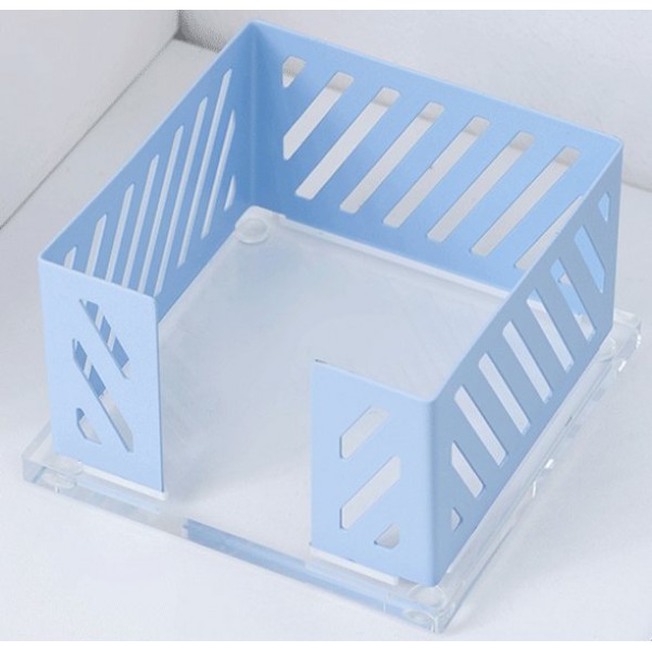 Подставка для бумажного блока 100x100x63 Pastel металлическая, пастельно-голубая 4105306 deVente