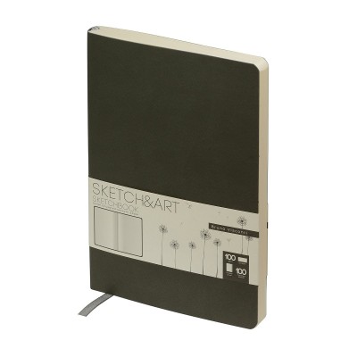 Скетчбук 100л 140х210 к/з Sketch&Art Original Серый беж. бум. 100г/м2 1-500/03 Bruno Visconti