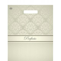 Тико/Пакет полиэтиленовый с вырубной ручкой. Perfecto. Перфекто Бежевое серебро/370 х 300/ВУР58970/