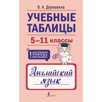 Учебные таблицы. Английский язык. 5 - 11 класс. Экстренная помощь школьнику. Справочник. Державина В.А. АСТ