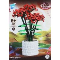 Zuanma Игрушка   Конструктор. Flowers. Ипомея Перистая/101 дет KNS1680 Китай