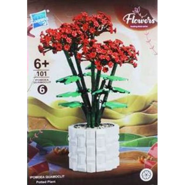 Zuanma Игрушка   Конструктор. Flowers. Ипомея Перистая/101 дет KNS1680 Китай